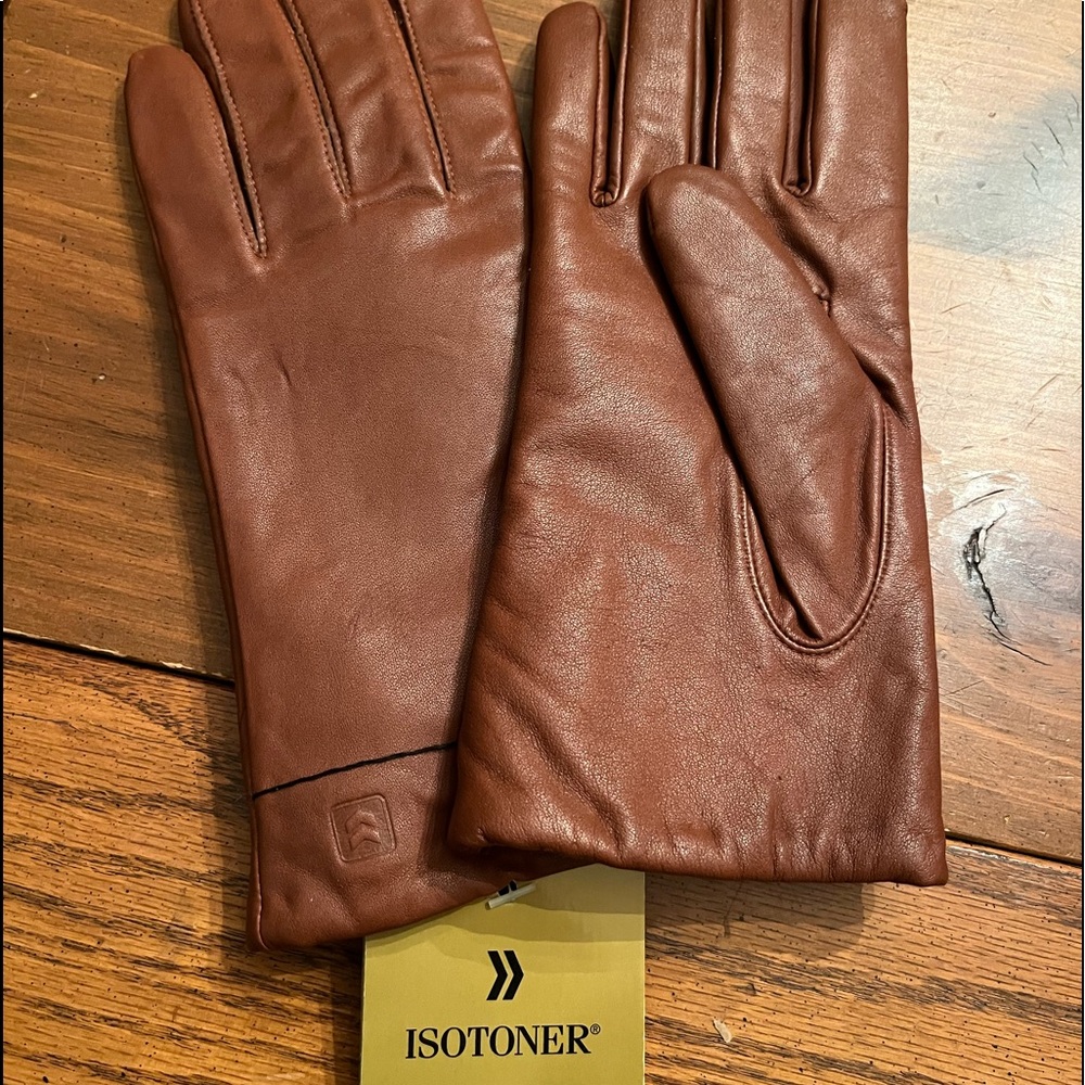Women’s leather lined Isotoner gloves size L/XL